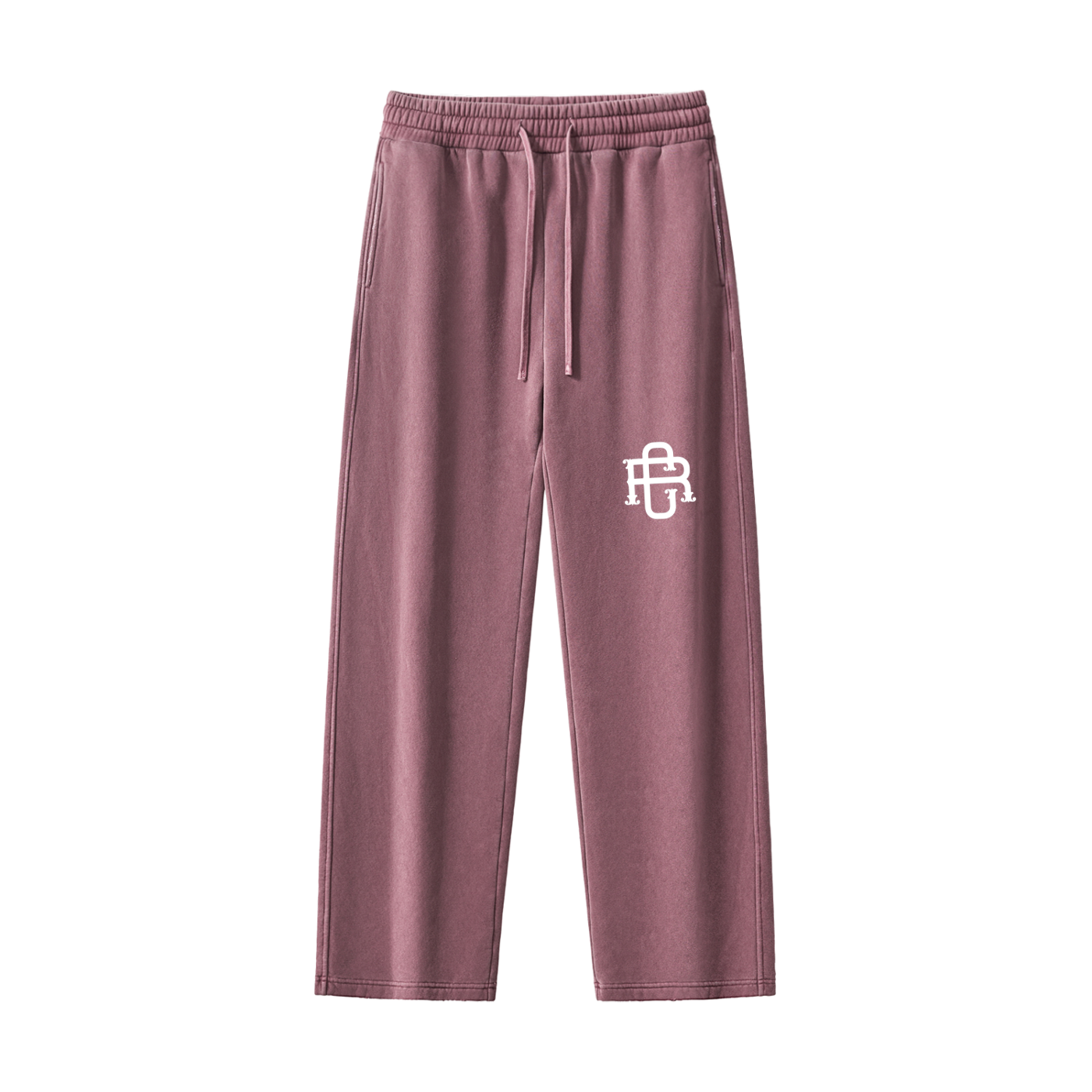Frayed Enzyme Washed Fleece Sweatpants